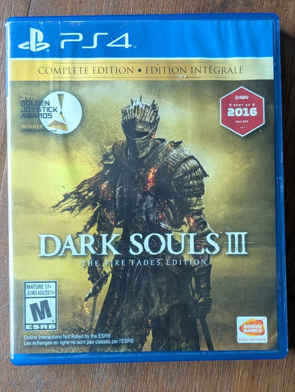 Dark Souls 3 The Fire Fades Edition PS4 Game Complete